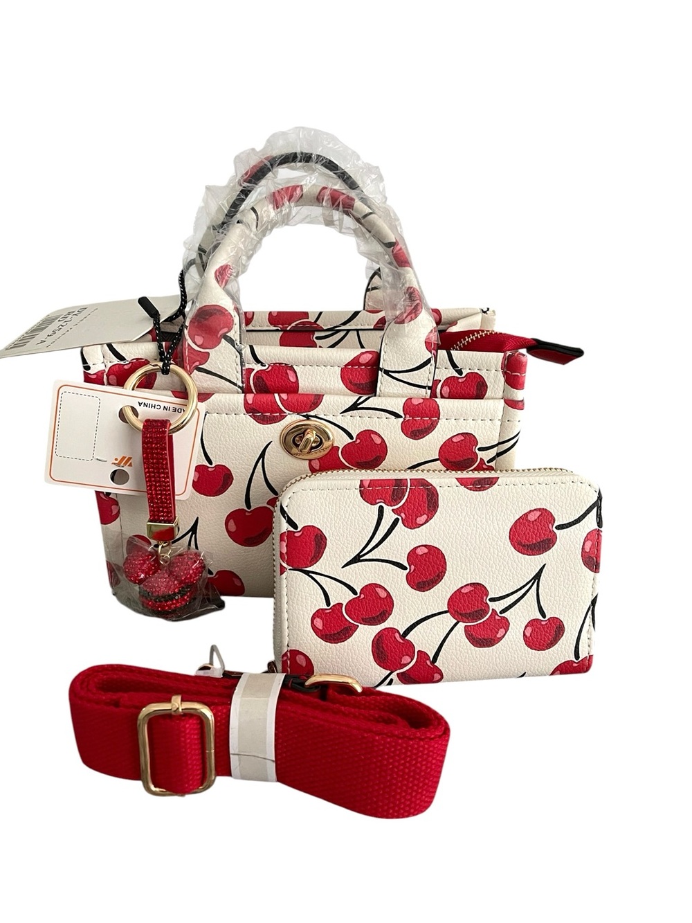 OH MY CHERRIES 3 PC. CROSSBODY HANDBAG SET